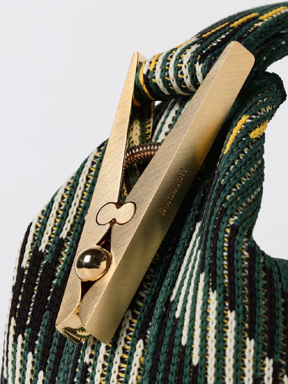 Giglio Borsa Peg Check Burberry In Nylon