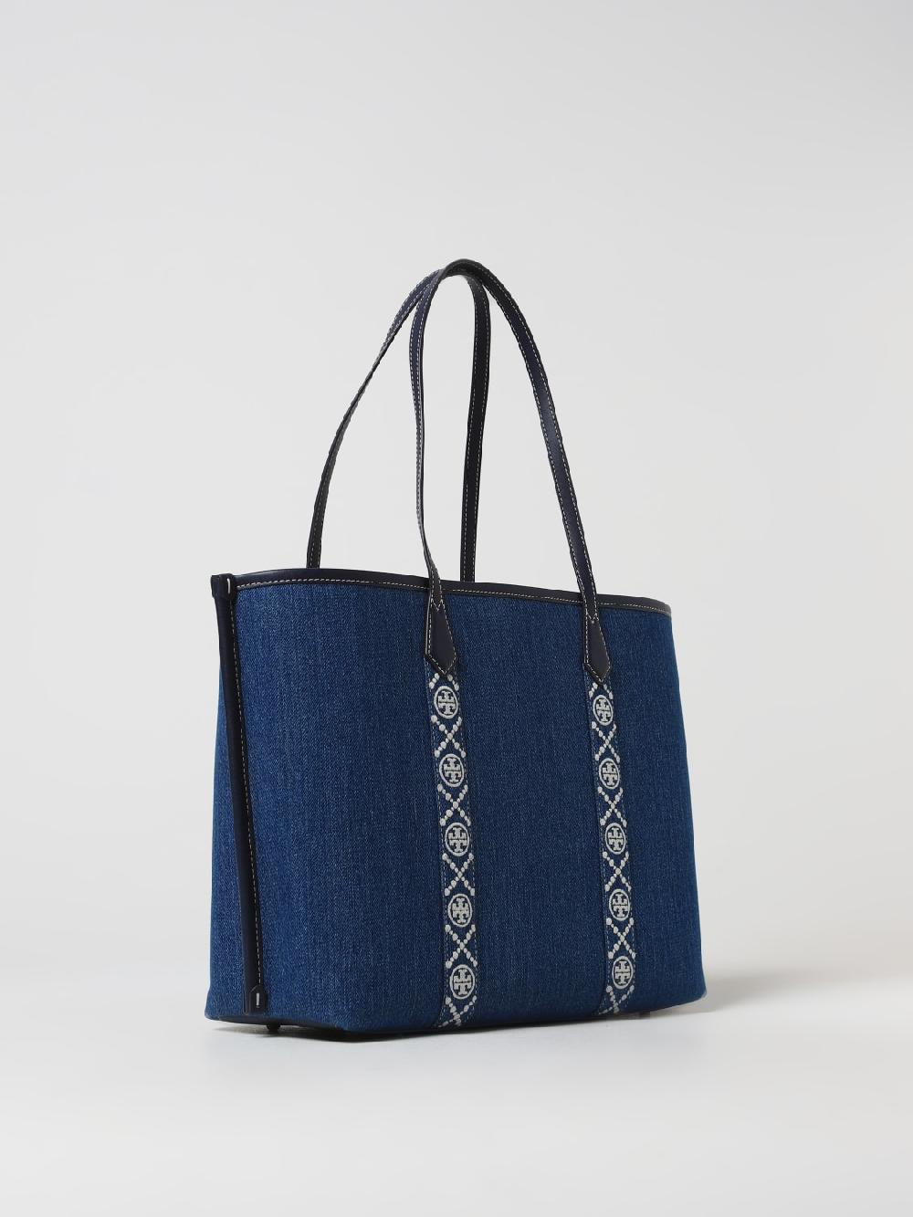 Giglio Borsa Perry Tory Burch In Denim E Pelle