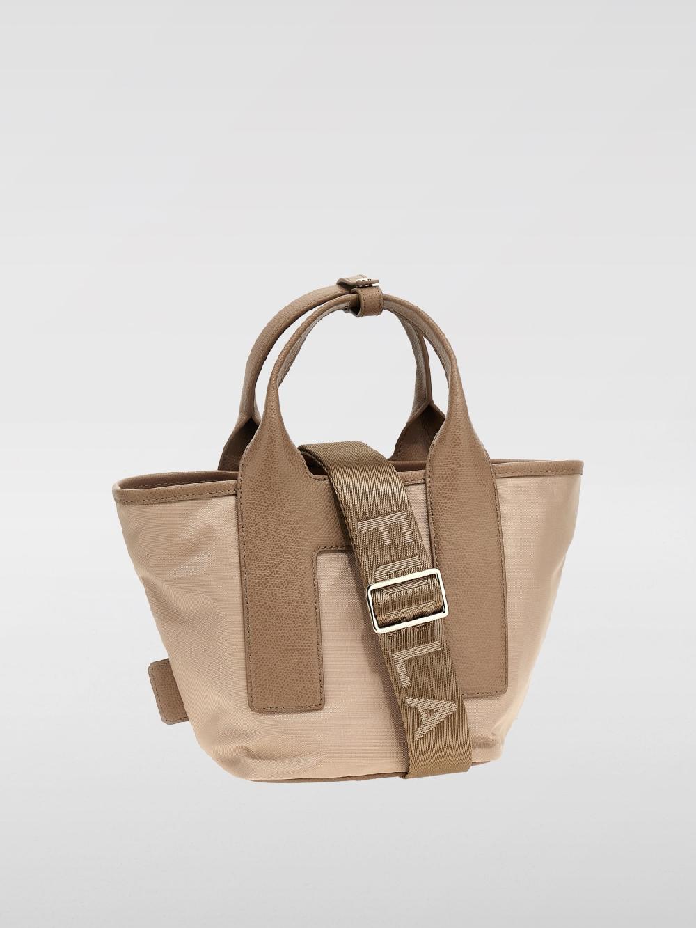Giglio Borsa Piuma Furla In Nylon E Pelle S Grana