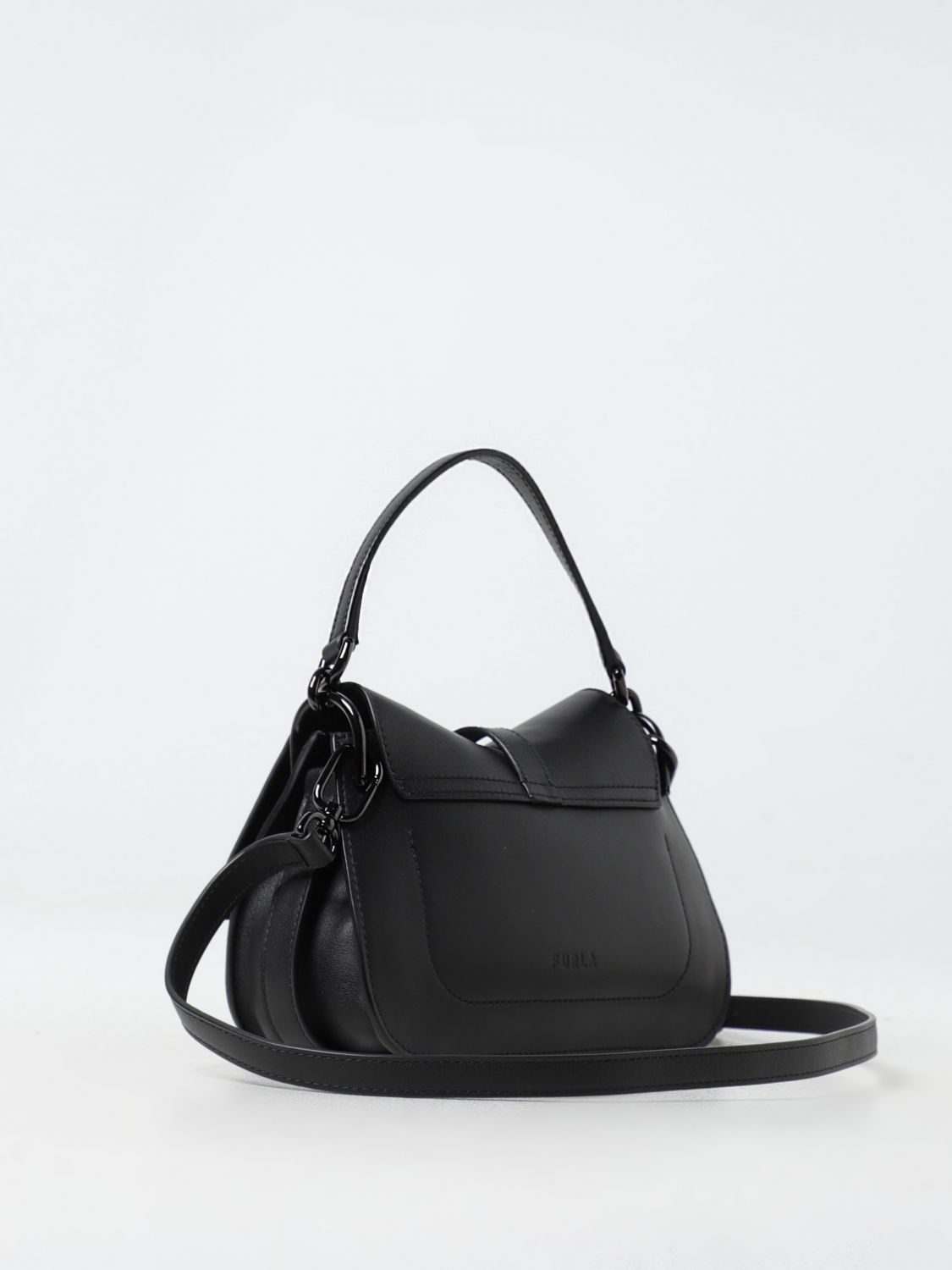 Giglio Borsa Piuma Furla In Nylon E Pelle S Grana