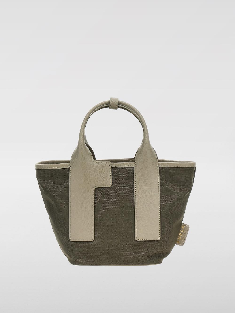 Giglio Borsa Piuma Furla in nylon e pelle s grana