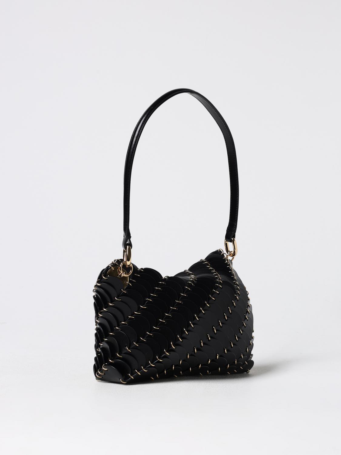 Giglio Borsa Rabanne In Pelle Con Anelli Metallici