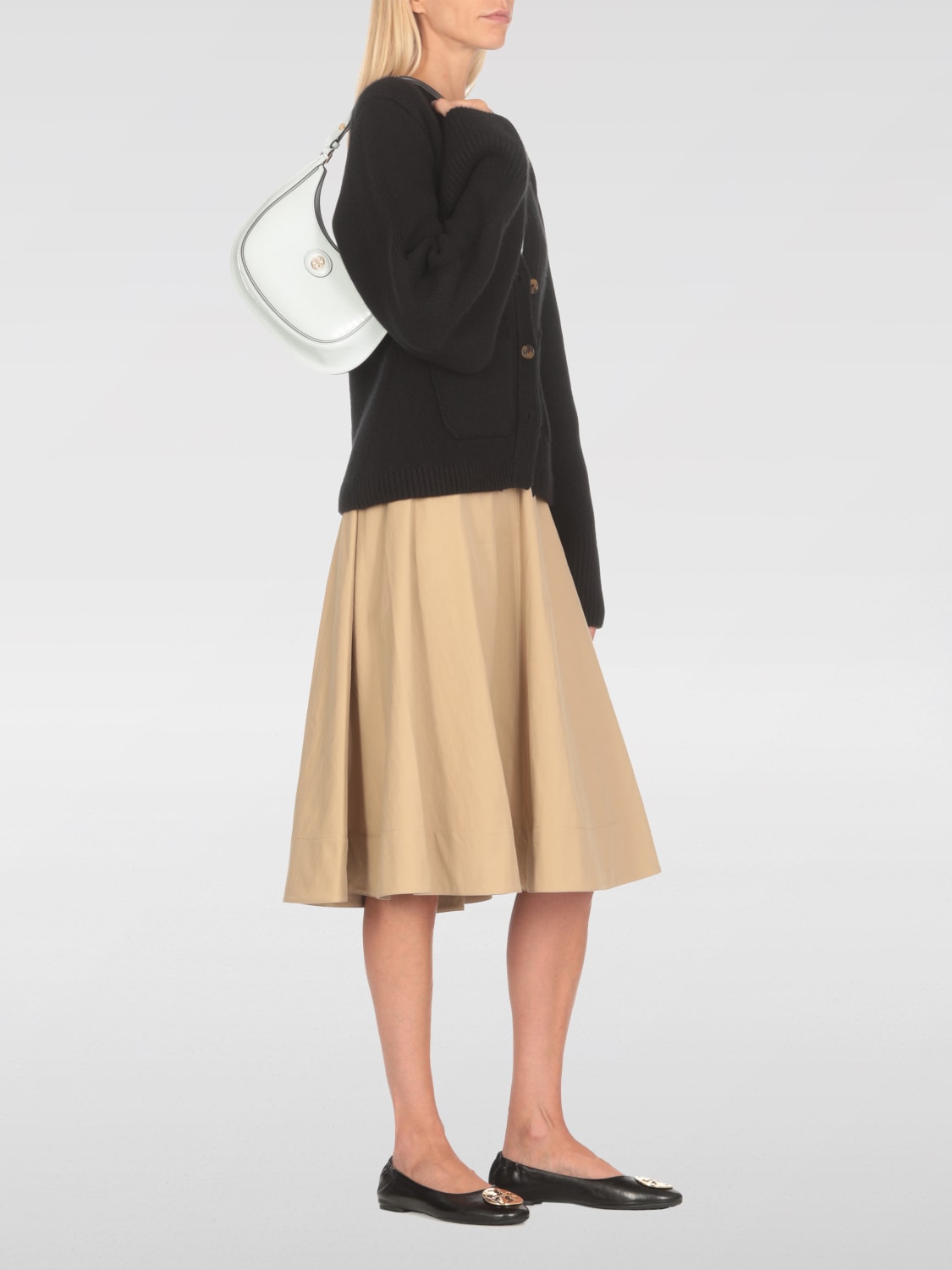 Giglio Borsa Robinson Tory Burch In Pelle Goffrata