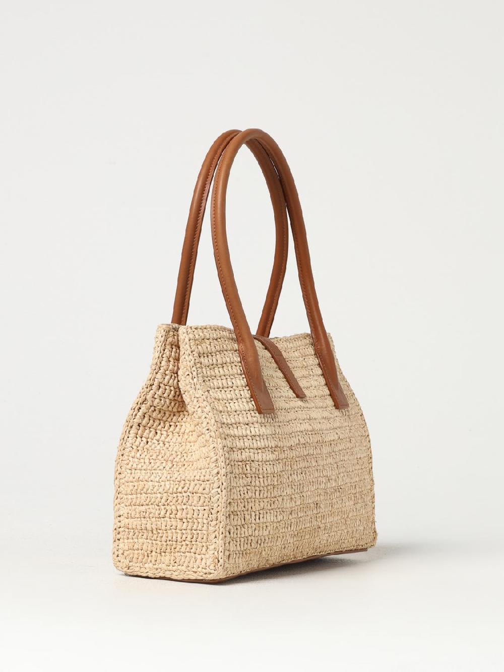 Giglio Borsa Saint Laurent In Rafia E Pelle