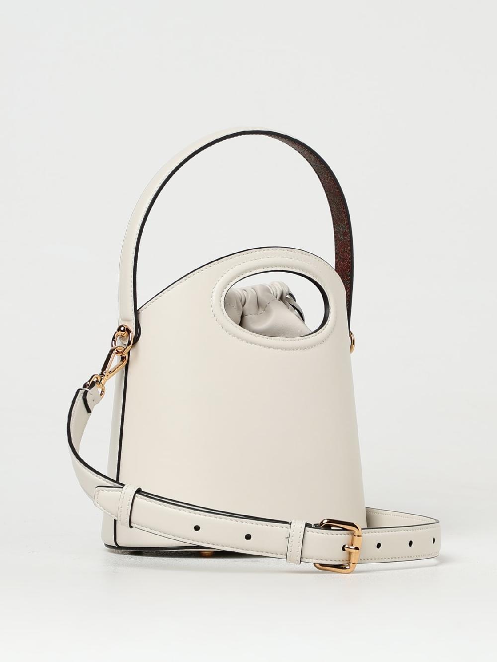 Giglio Borsa Saturno Etro In Pelle E Nappa