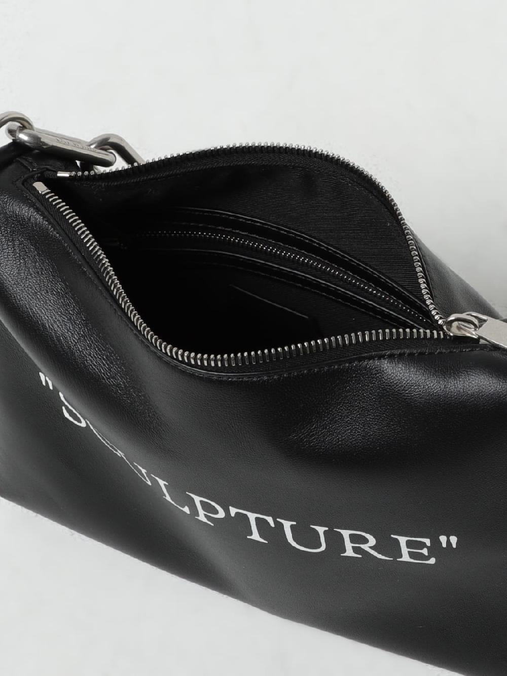 Giglio Borsa "Sculpture" Off-White In Nappa