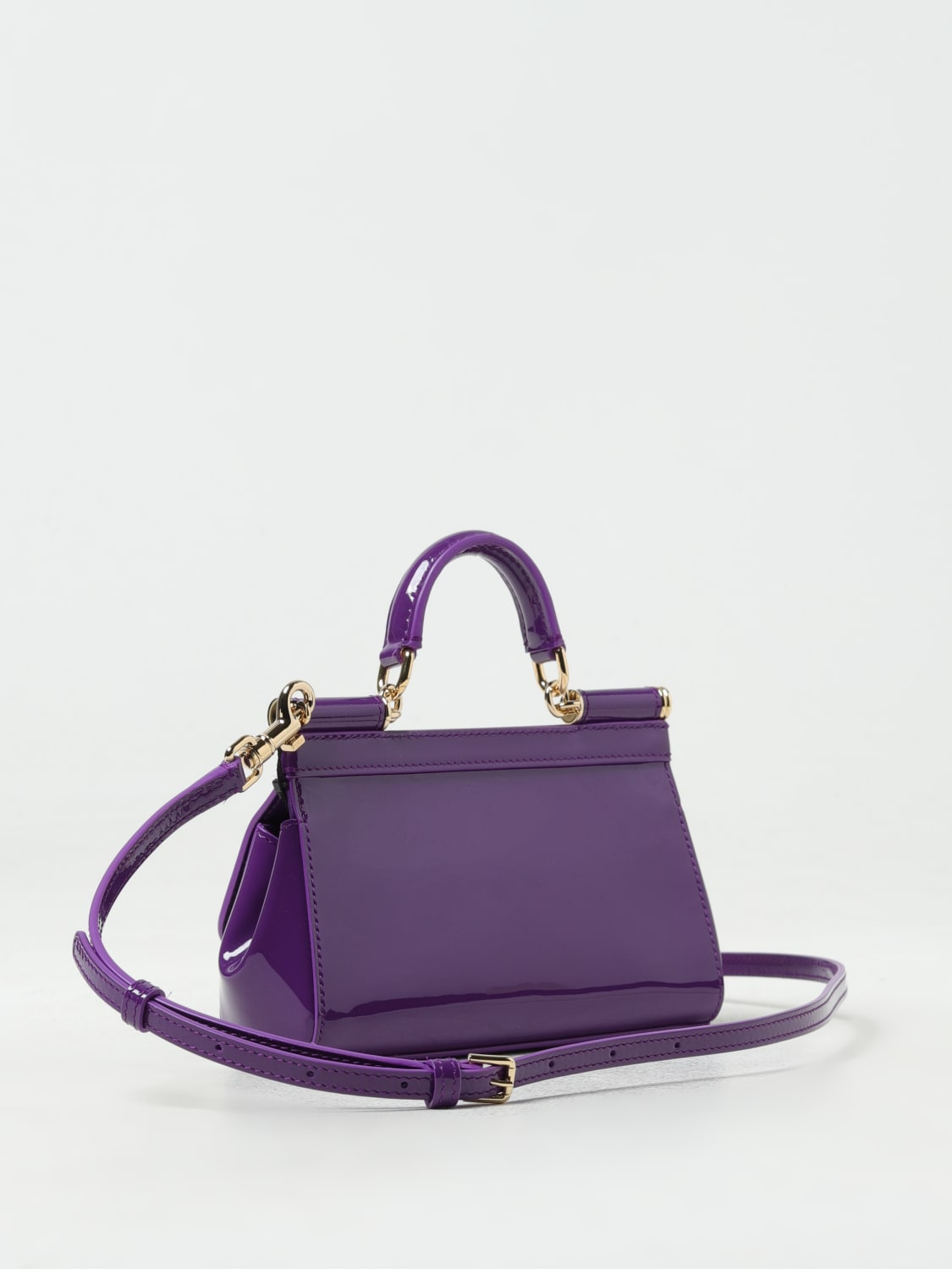 Giglio Borsa Sicily Dolce & Gabbana In Pelle Lucida