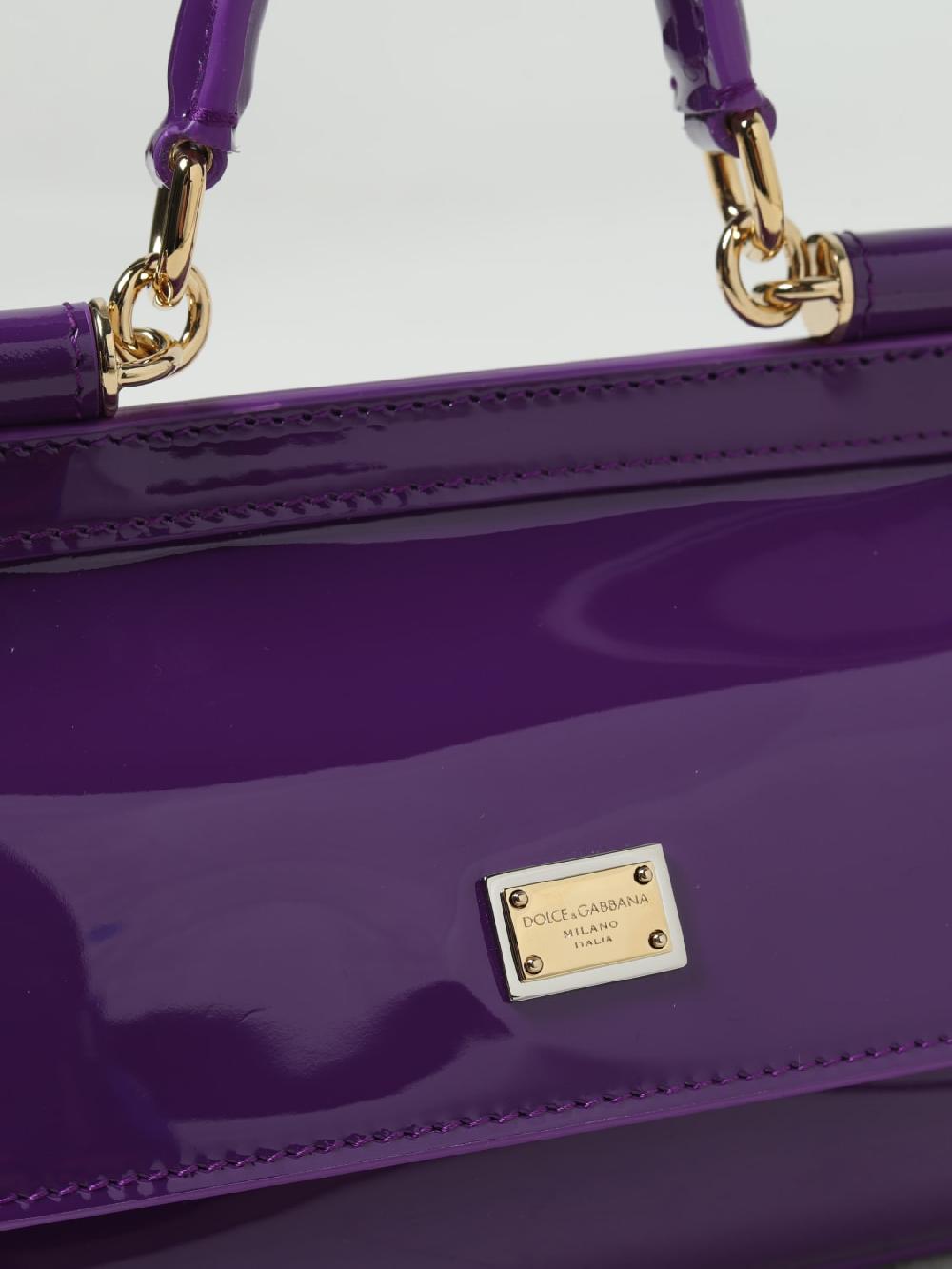 Giglio Borsa Sicily Dolce & Gabbana In Pelle Lucida