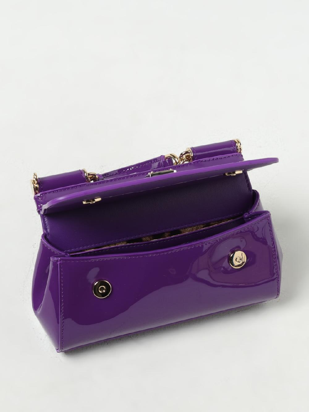 Giglio Borsa Sicily Dolce & Gabbana In Pelle Lucida