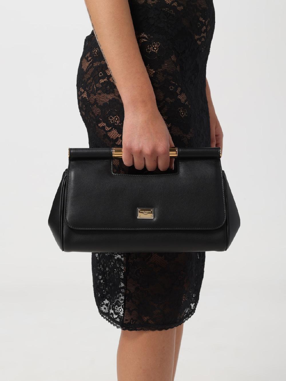 Giglio Borsa Sicily Dolce & Gabbana In Pelle Nappata