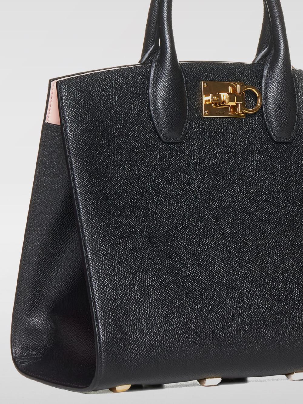 Giglio Borsa Studio Ferragamo In Pelle A Grana