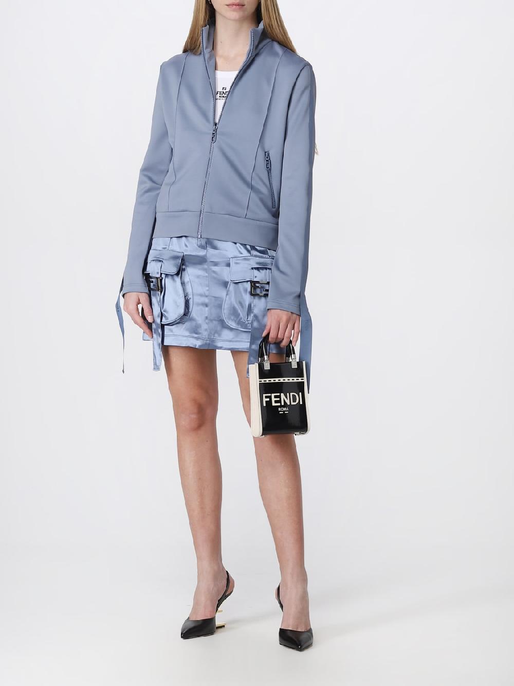Giglio Borsa Sunshine Fendi In Canvas E Vernice