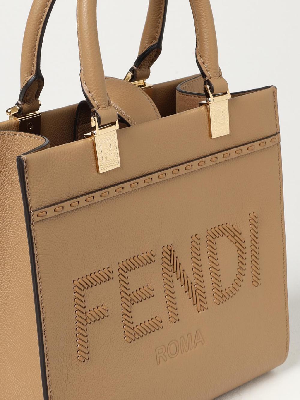 Giglio Borsa Sunshine Fendi In Pelle A Grana