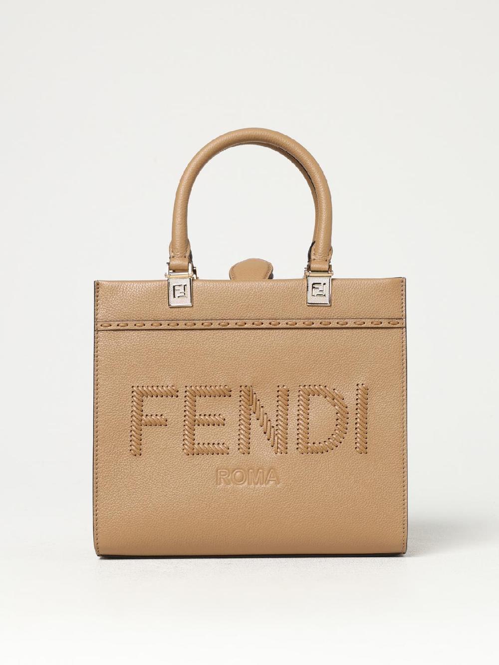 Giglio Borsa Sunshine Fendi in pelle a grana