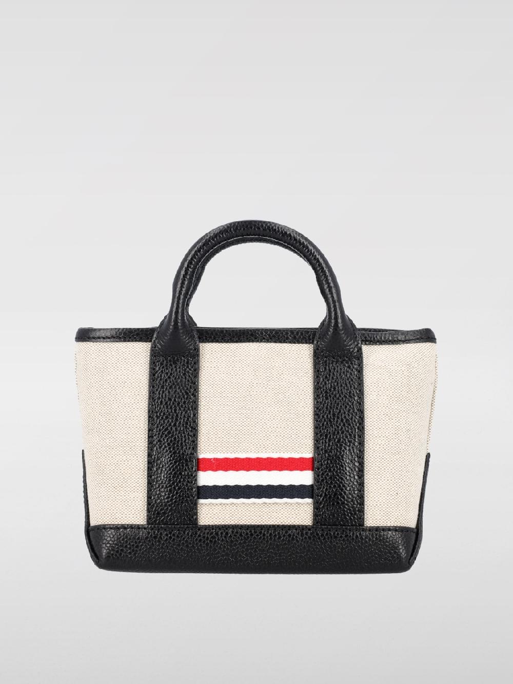 Giglio Borsa Thom Browne In Canvas E Pelle