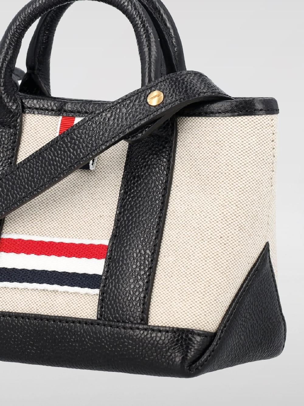Giglio Borsa Thom Browne In Canvas E Pelle