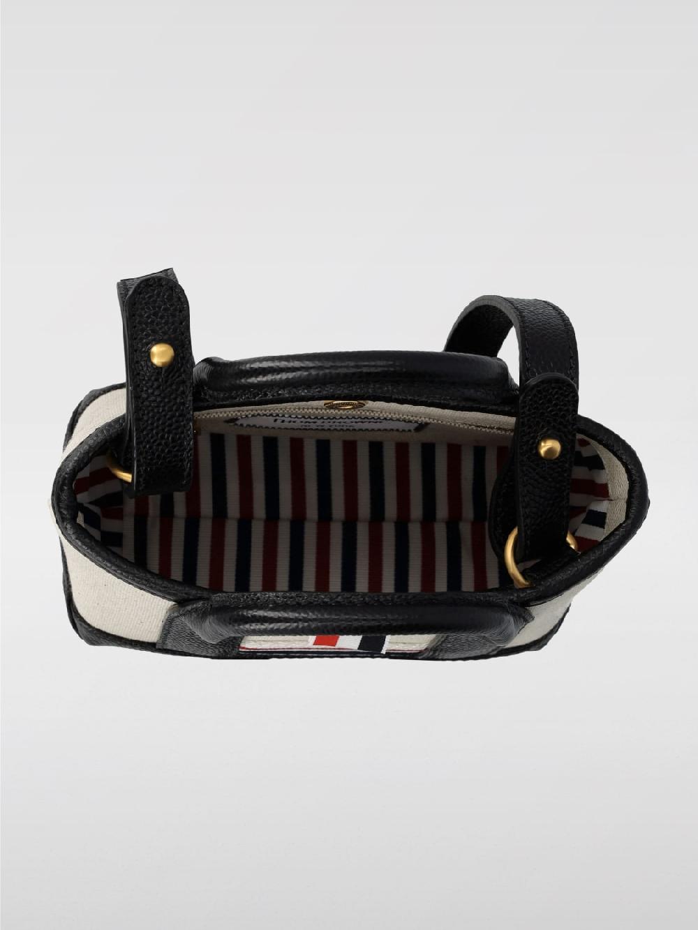 Giglio Borsa Thom Browne In Canvas E Pelle