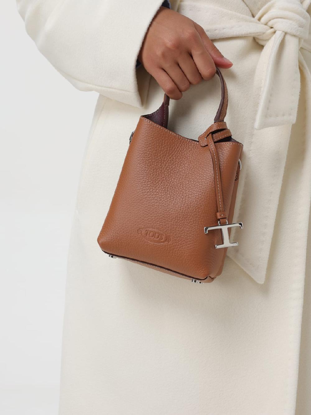 Giglio Borsa Tod's In Pelle A Grana