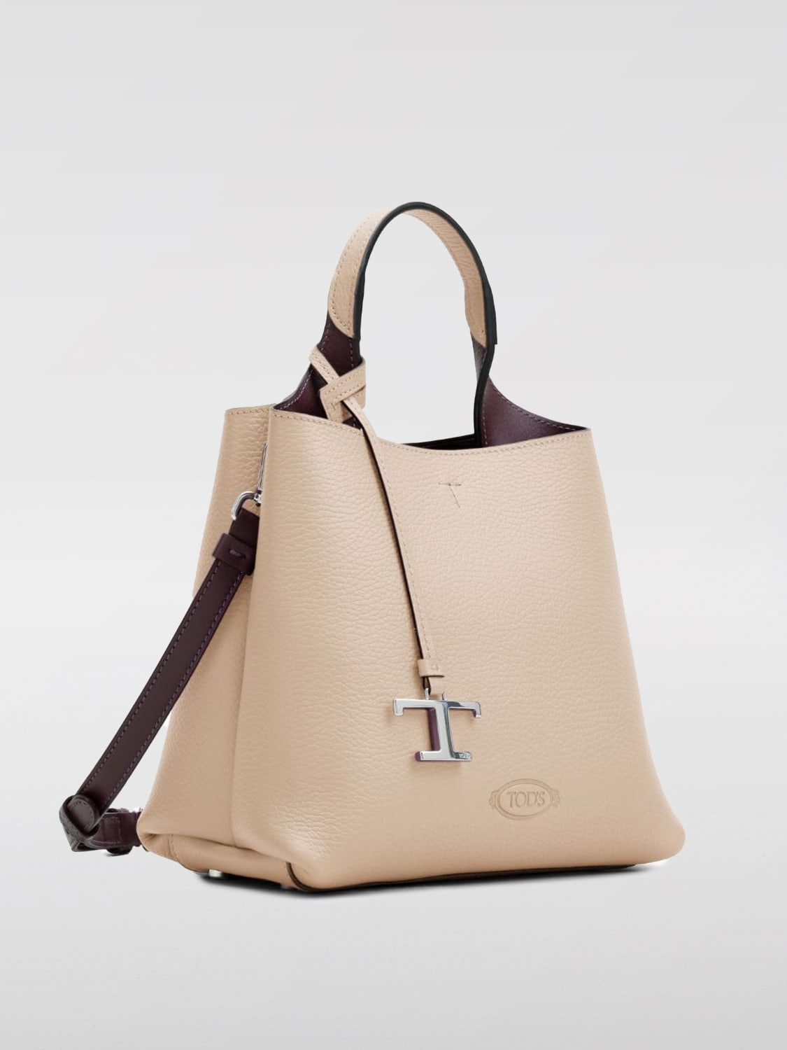 Giglio Borsa Tod's In Pelle A Grana
