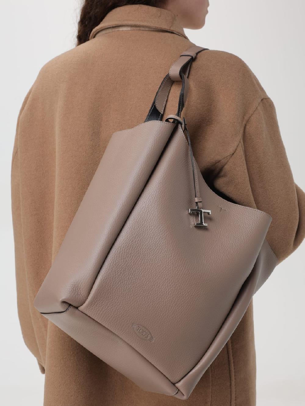 Giglio Borsa Tod's In Pelle A Grana