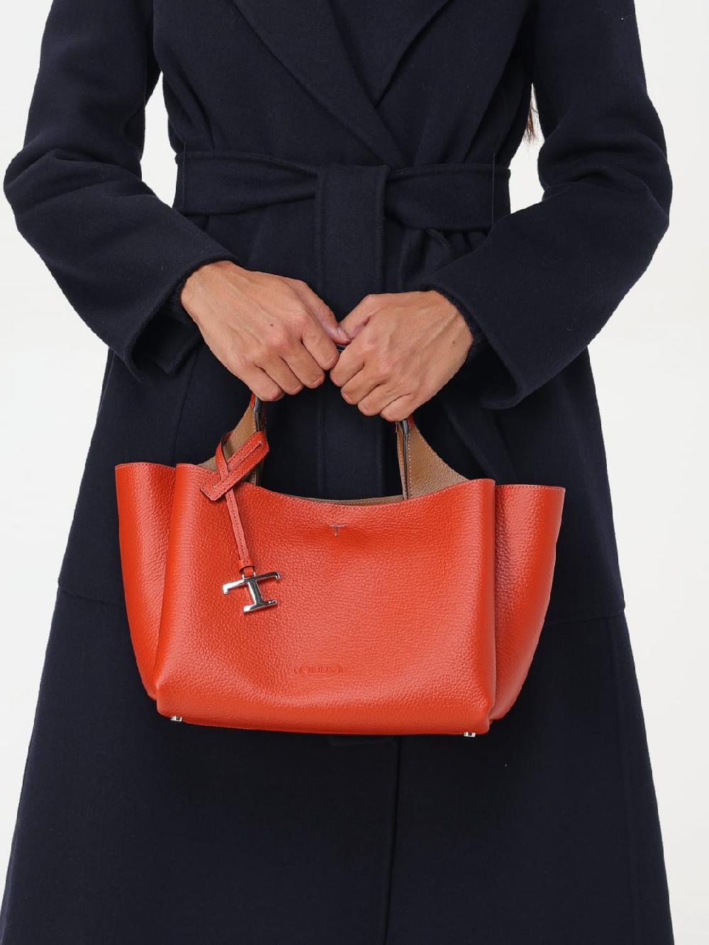 Giglio Borsa Tod's In Pelle A Grana