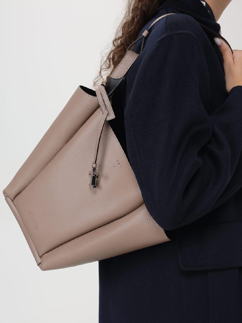 Giglio Borsa Tod's In Pelle A Grana