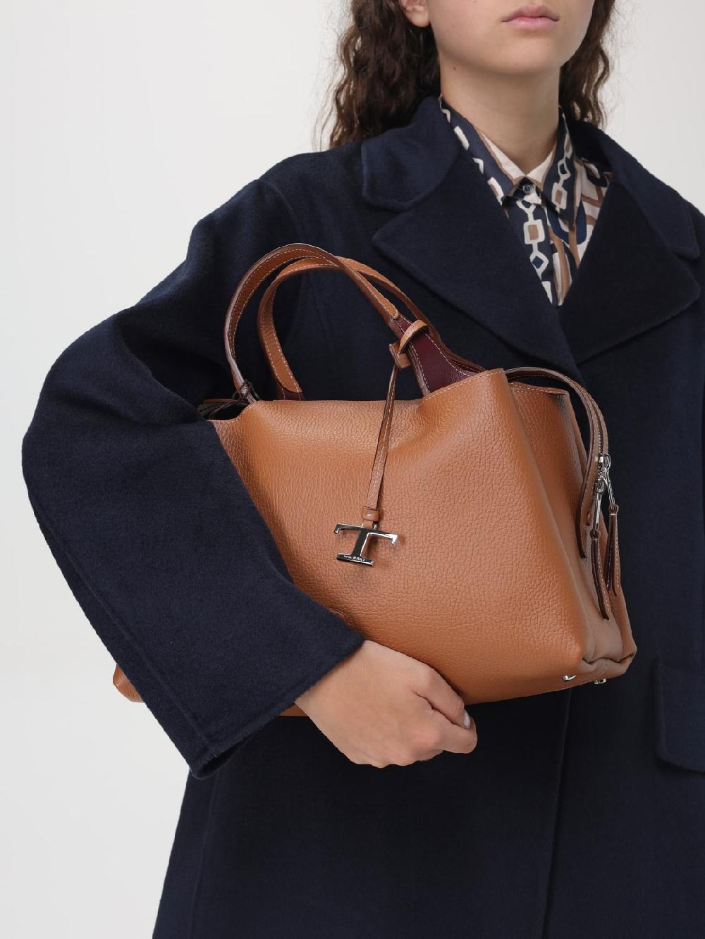 Giglio Borsa Tod's In Pelle A Grana