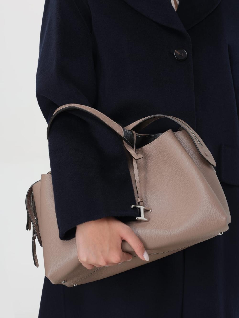 Giglio Borsa Tod's In Pelle A Grana