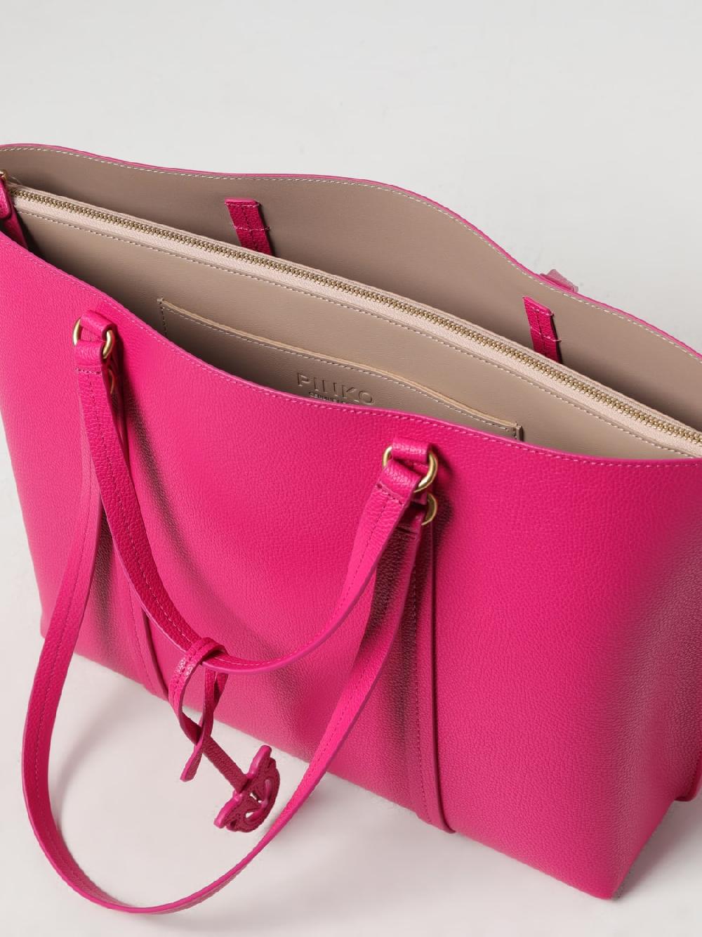 Giglio Borsa Tote Carrie Pinko In Pelle A Grana