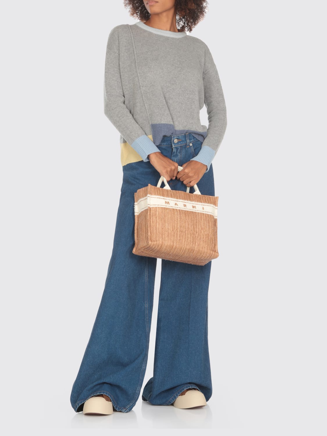 Giglio Borsa Tote Con Ricamo Marni
