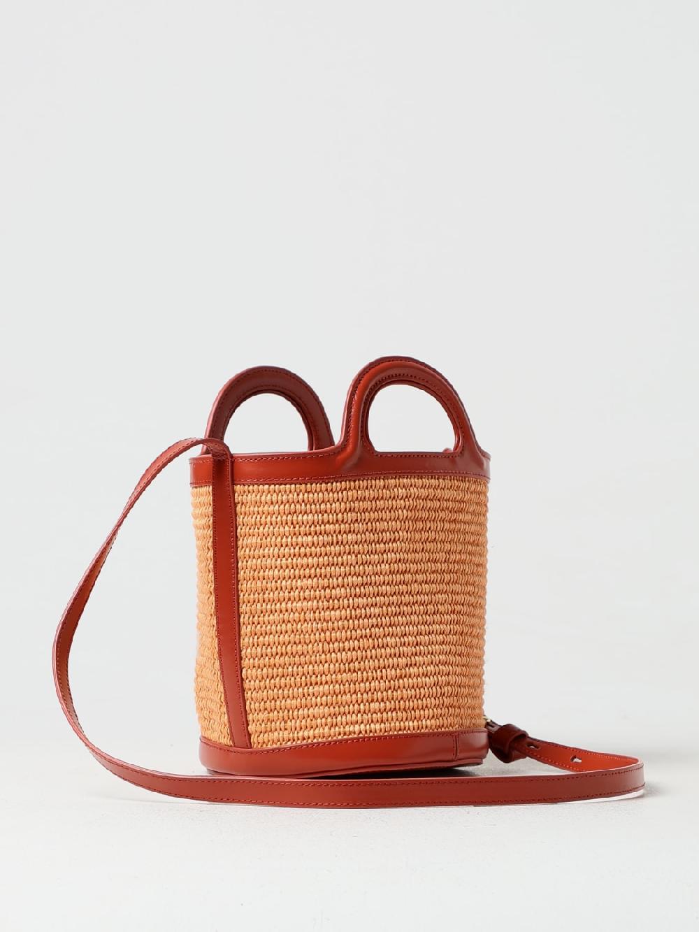 Giglio Borsa Tropicalia Marni In Pelle E Rafia
