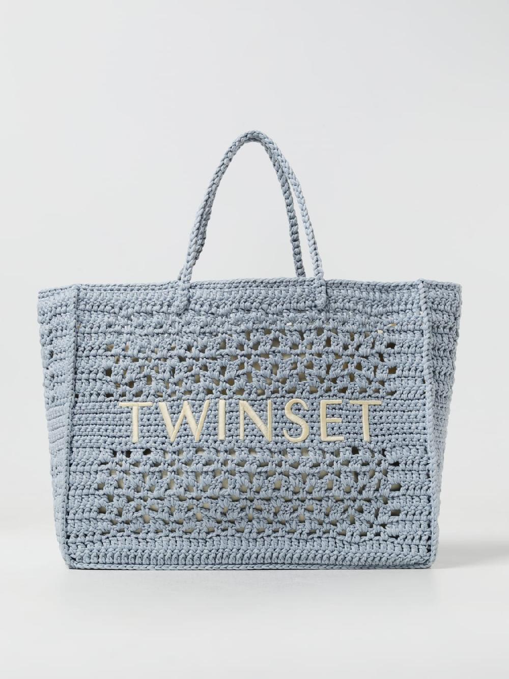 Giglio Borsa Twinset in cotone all'uncinetto