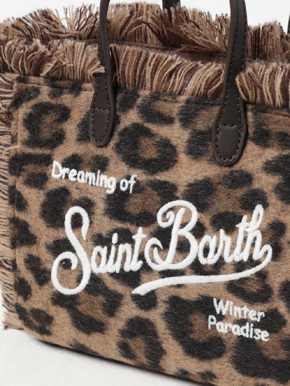 Giglio Borsa Vanity Leopardata Mc2 Saint Barth