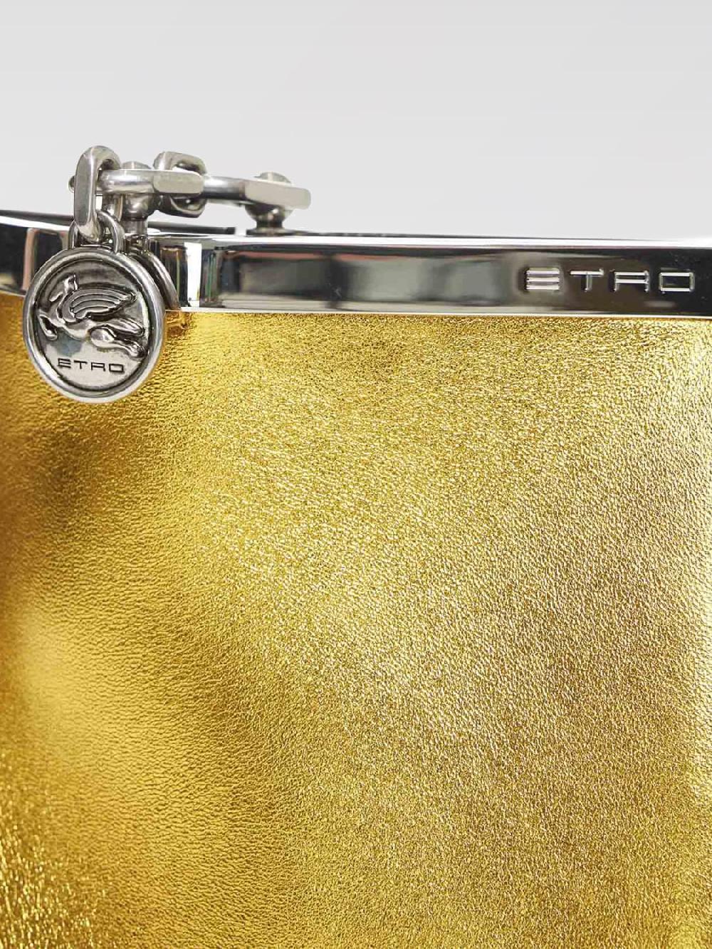 Giglio Borsa Vela Etro In Nappa Laminata