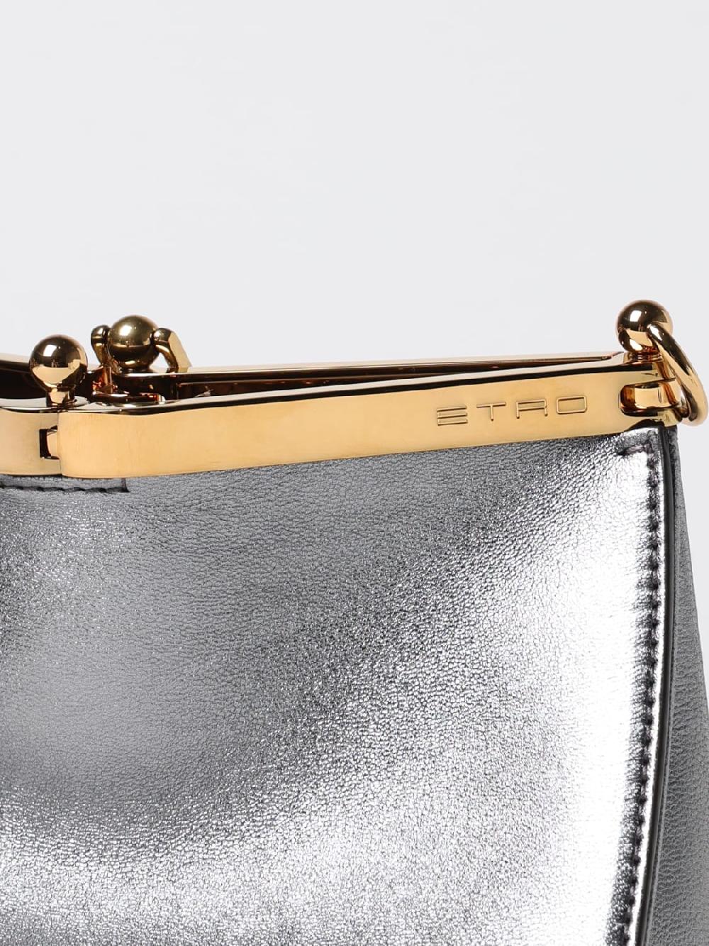 Giglio Borsa Vela Etro In Nappa Laminata