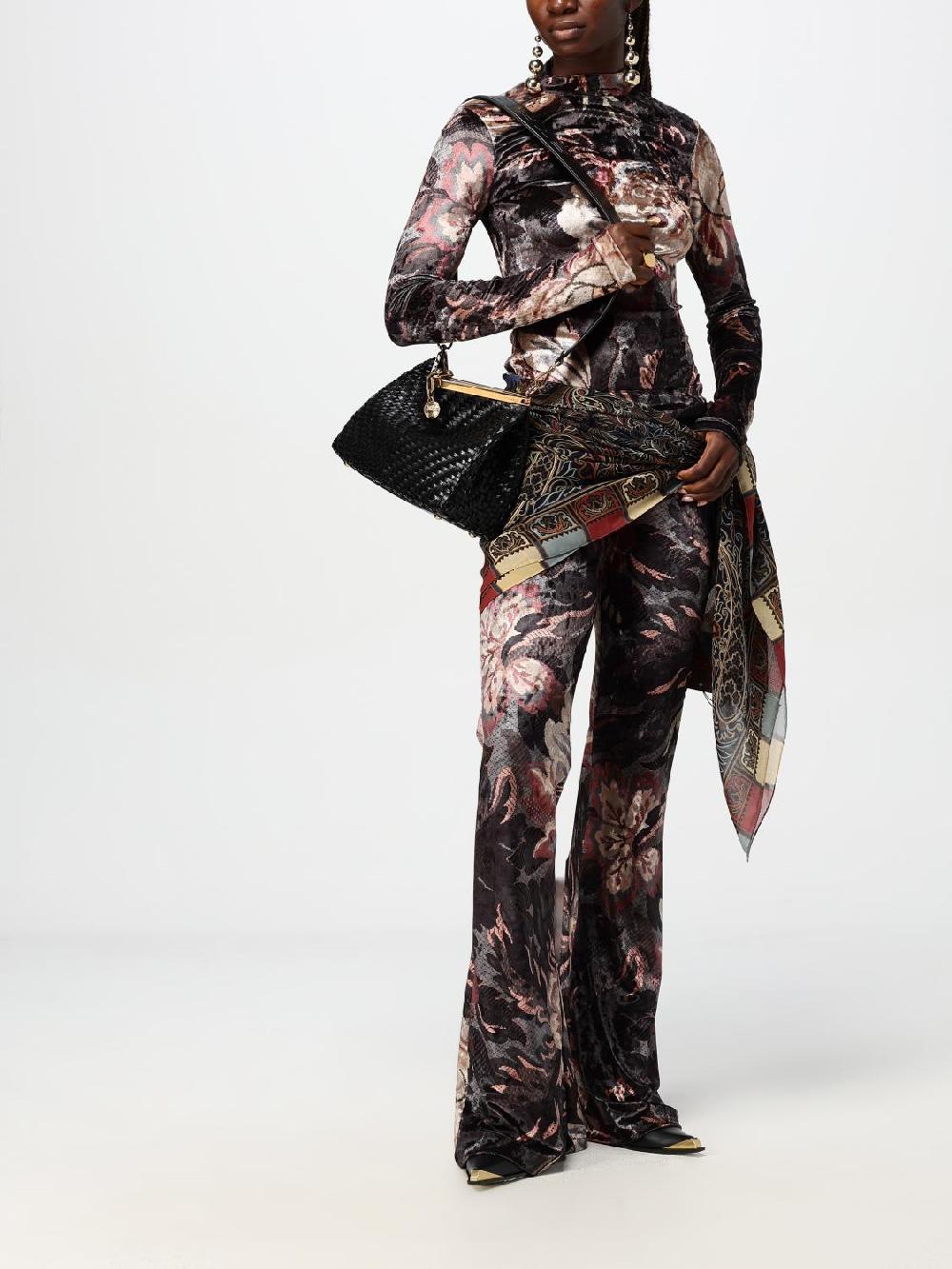 Giglio Borsa Vela Etro In Pelle Intrecciata