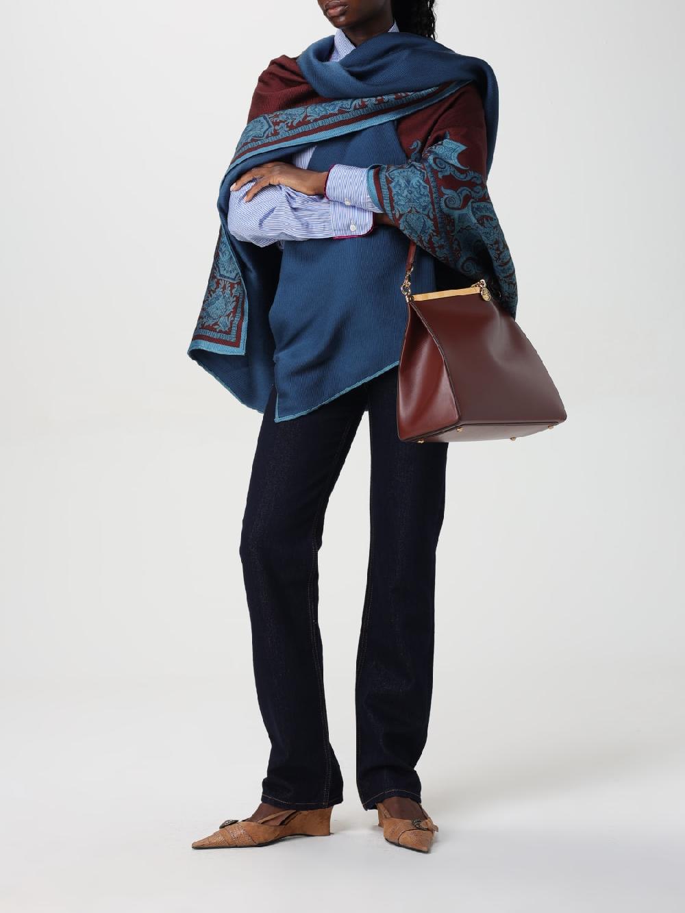 Giglio Borsa Vela Etro In Pelle