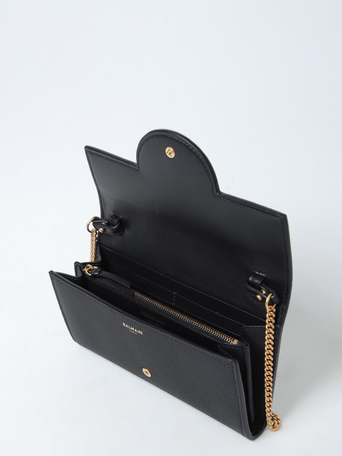 Giglio Borsa Wallet Balmain In Pelle A Grana