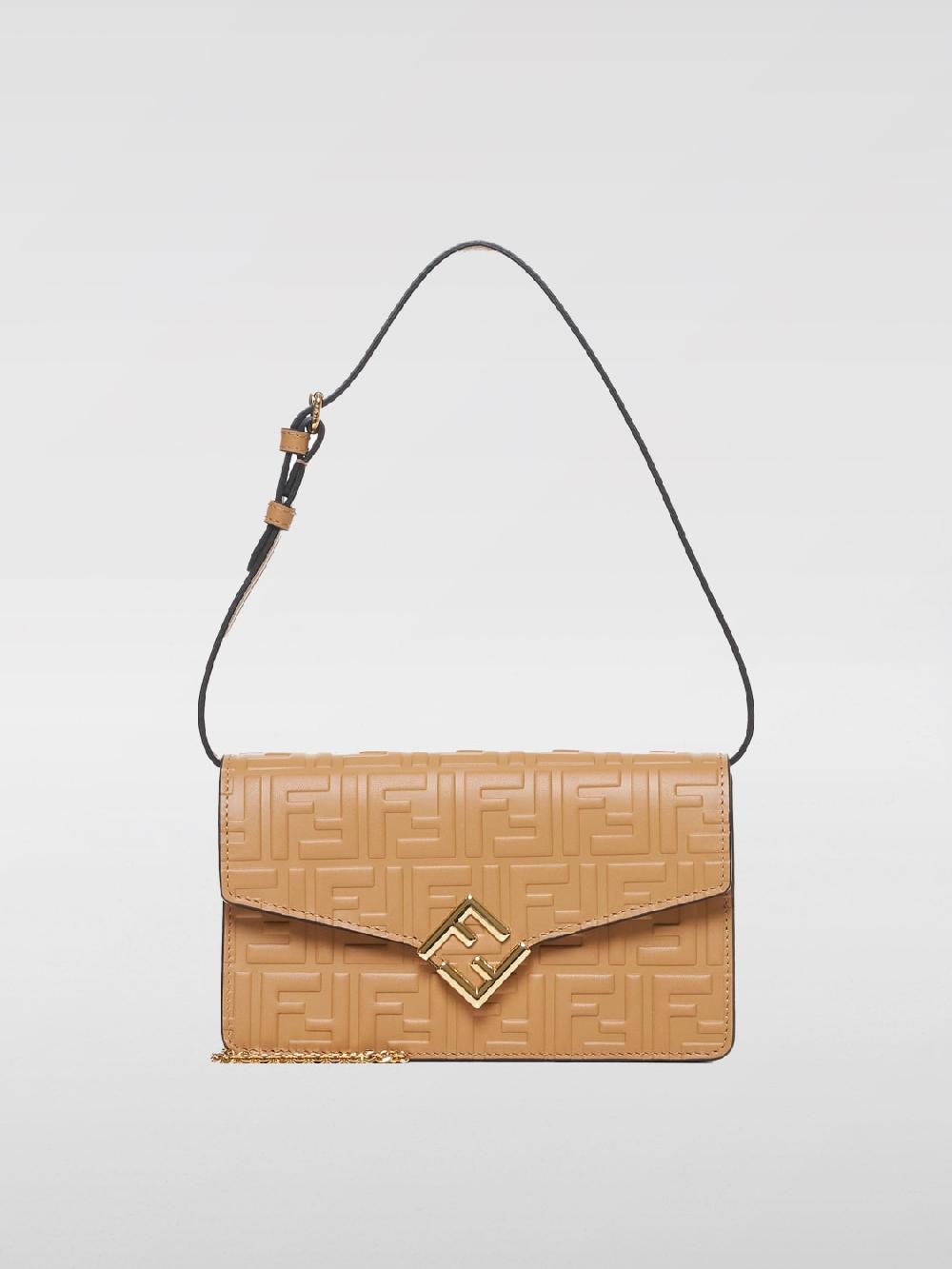 Giglio Borsa wallet FF Fendi in pelle