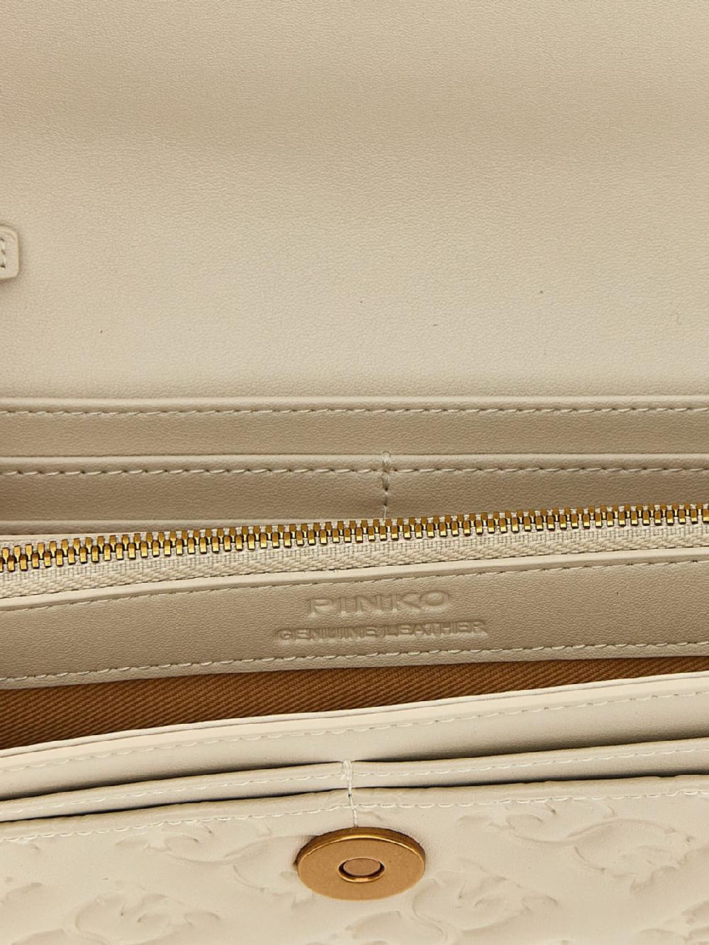Giglio Borsa Wallet Love Tiny Birds Pinko In Pelle