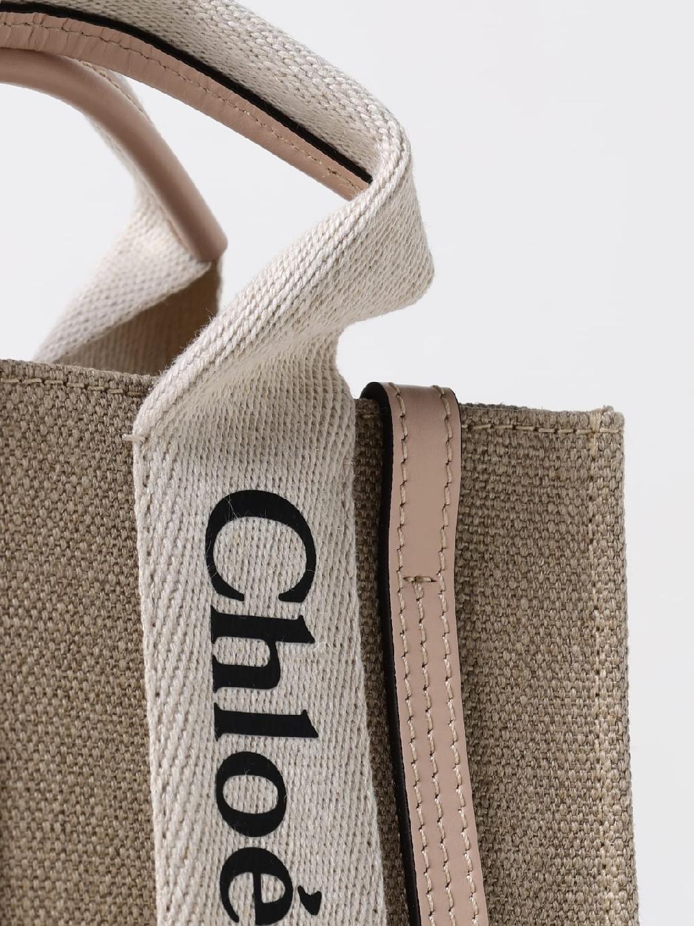 Giglio Borsa Woody Chloè In Canvas E Pelle