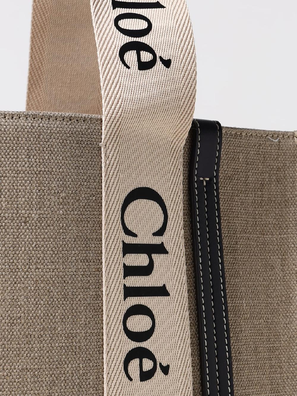 Giglio Borsa Woody Chloè In Canvas E Pelle