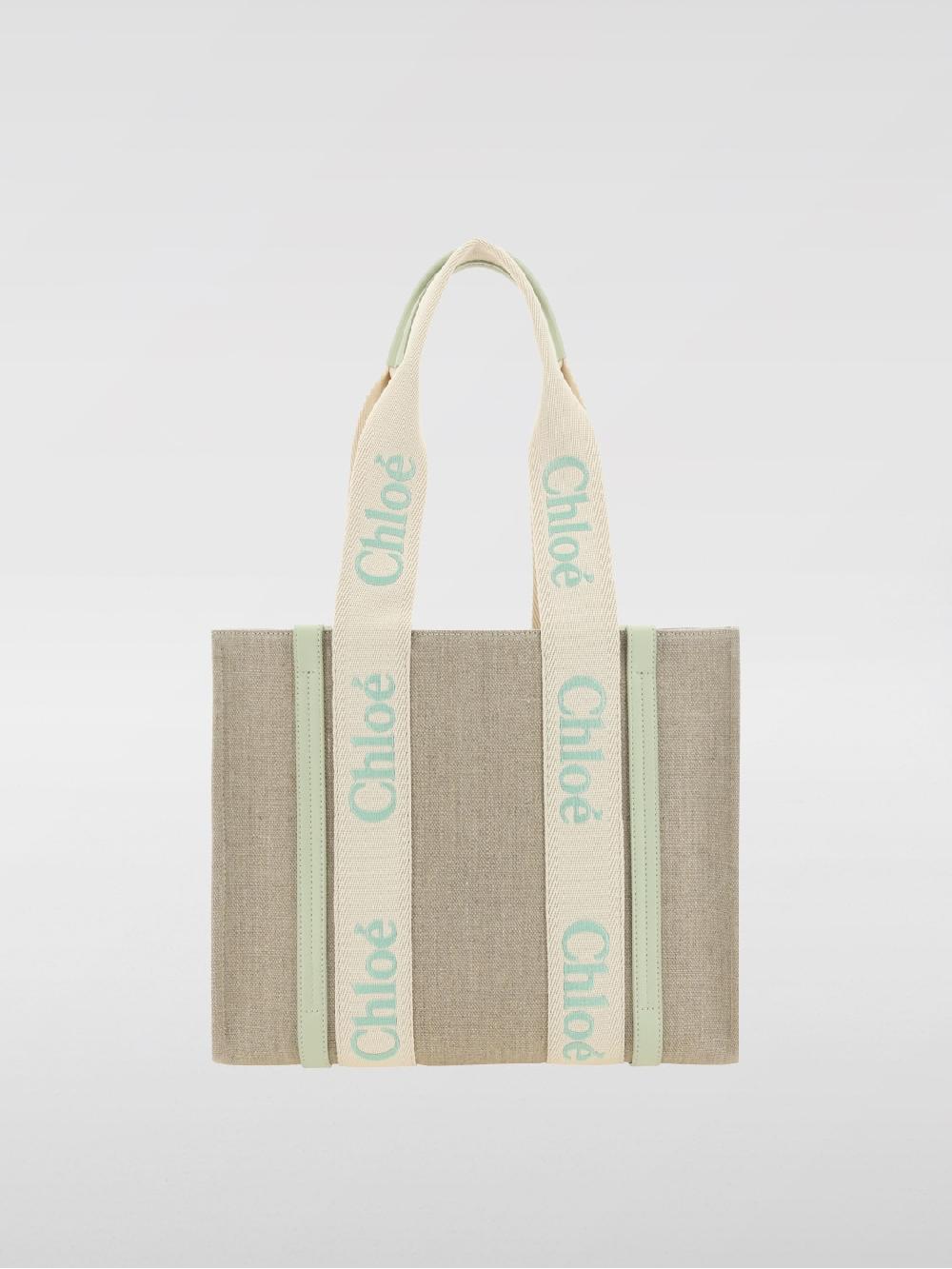 Giglio Borsa Woody Chloè in canvas e pelle