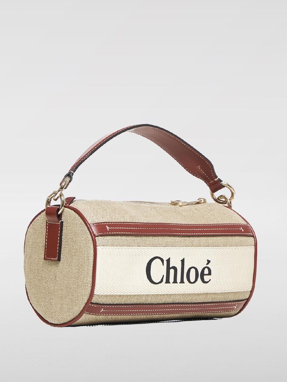 Giglio Borsa Woody Chloè In Canvas E Pelle