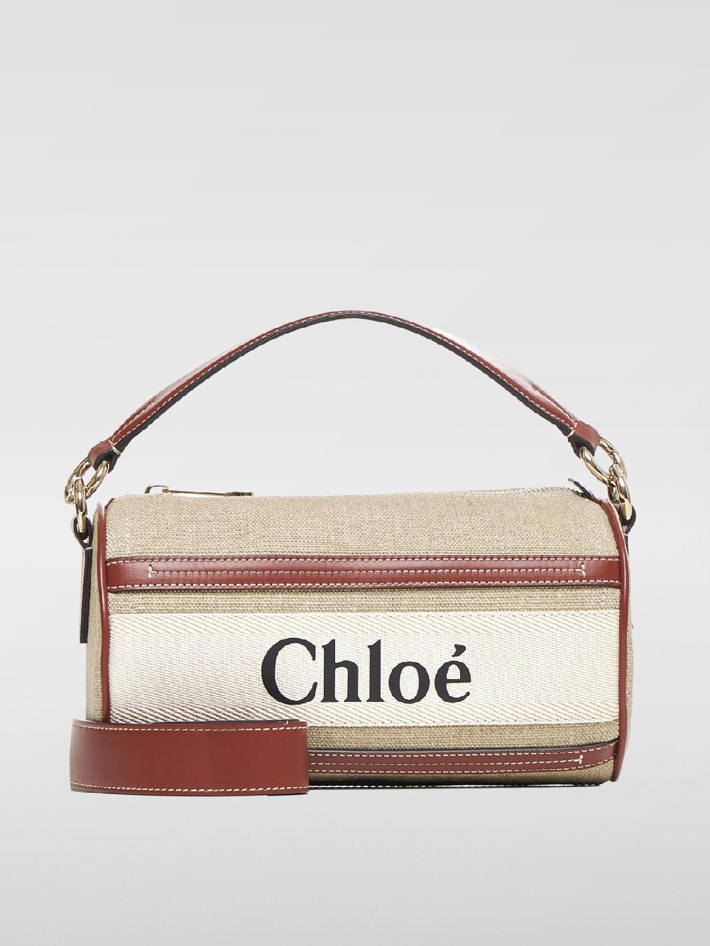 Giglio Borsa Woody Chloè in canvas e pelle