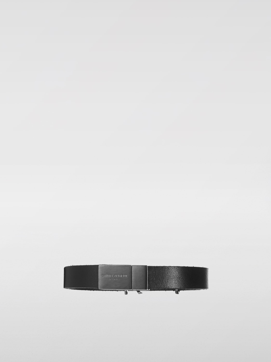 Giglio Bracciale Saint Laurent In Pelle Ed Ottone
