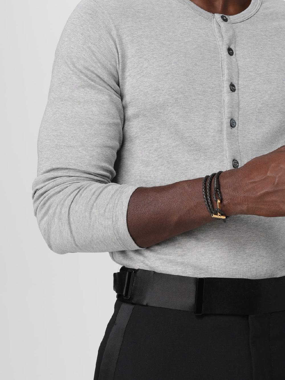 Giglio Bracciale Tom Ford In Pelle Intrecciata