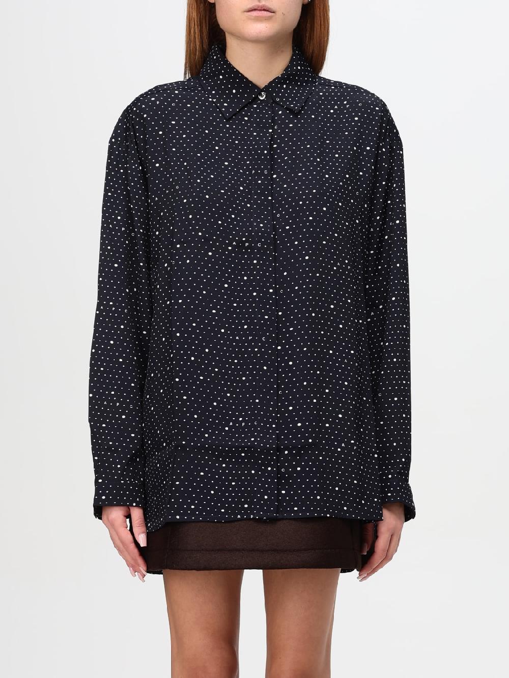 Giglio Camicia A.P.C. in cotone con strass