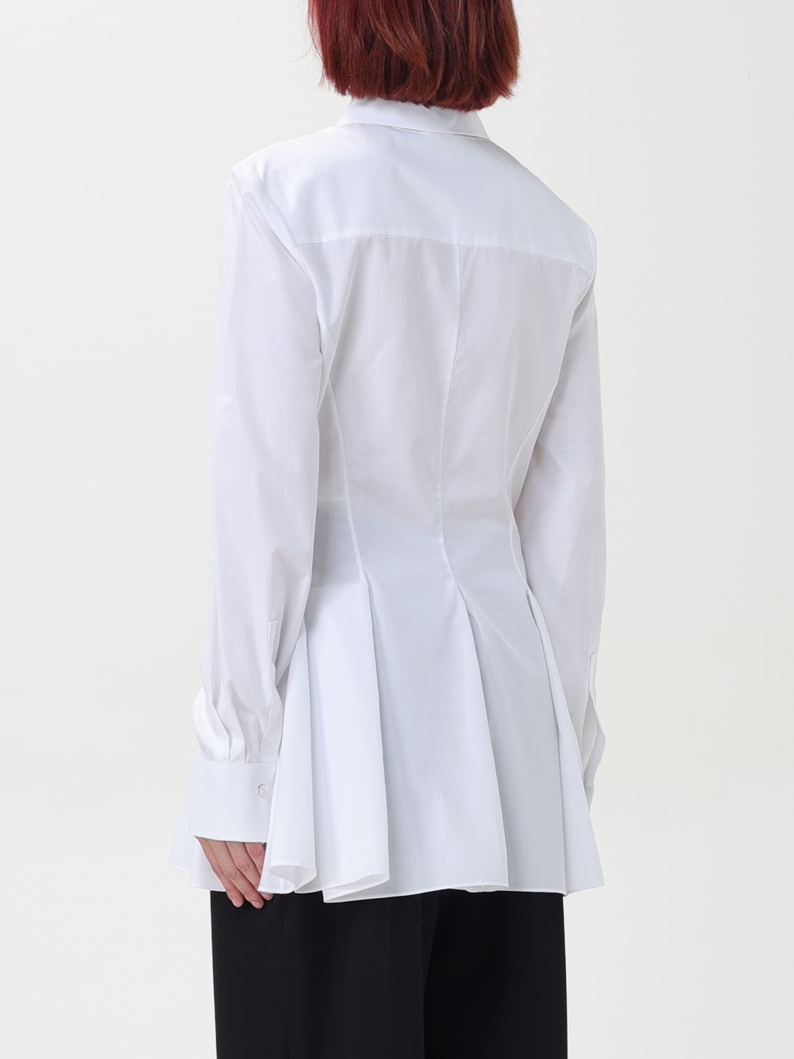 Giglio Camicia A Pieghe Alexander McQueen