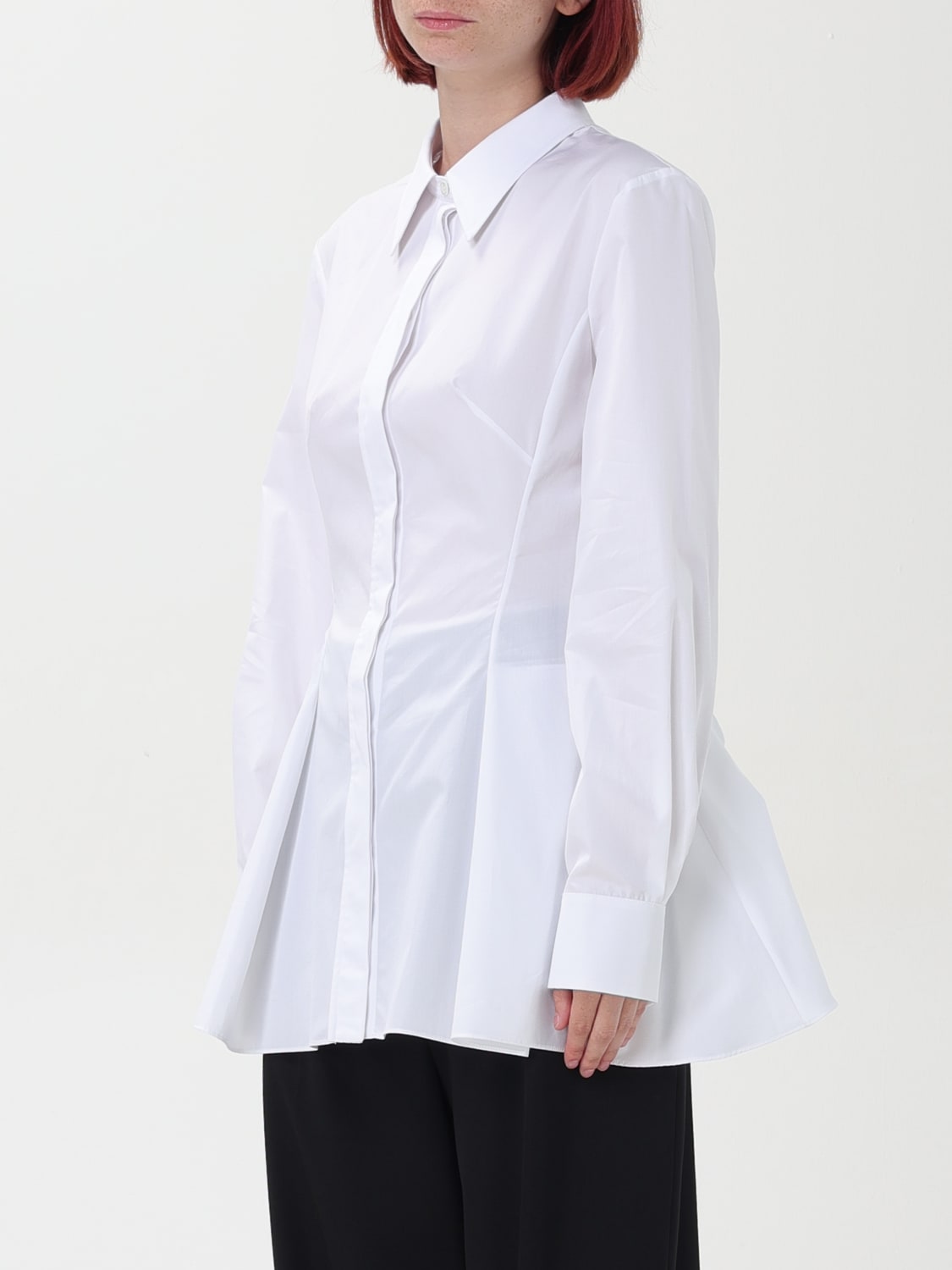 Giglio Camicia A Pieghe Alexander McQueen